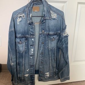 Distressed Jean jacket